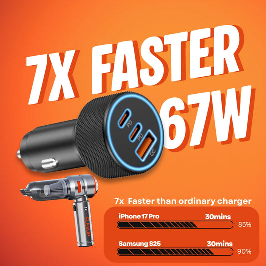 FlexUp Vacuum Car Charger